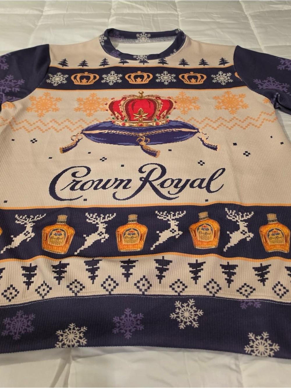 Crown Royal Men’s Holiday Sweater - Medium New without tags